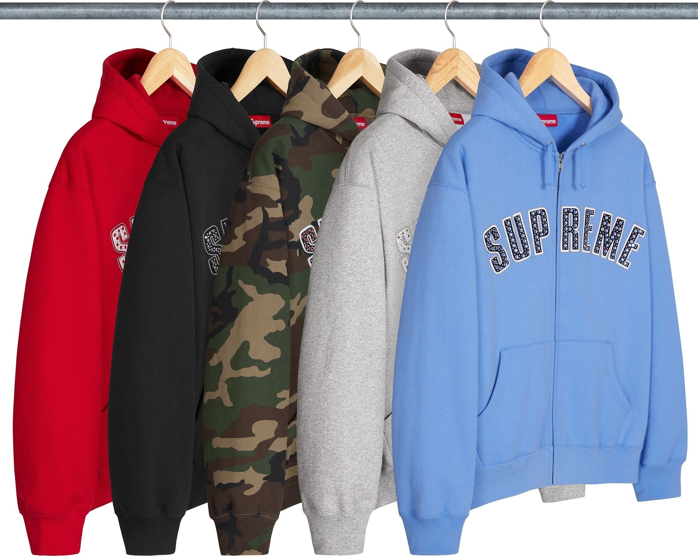 Supreme®/b.b. Simon® Zip Up Hooded Sweatshirt